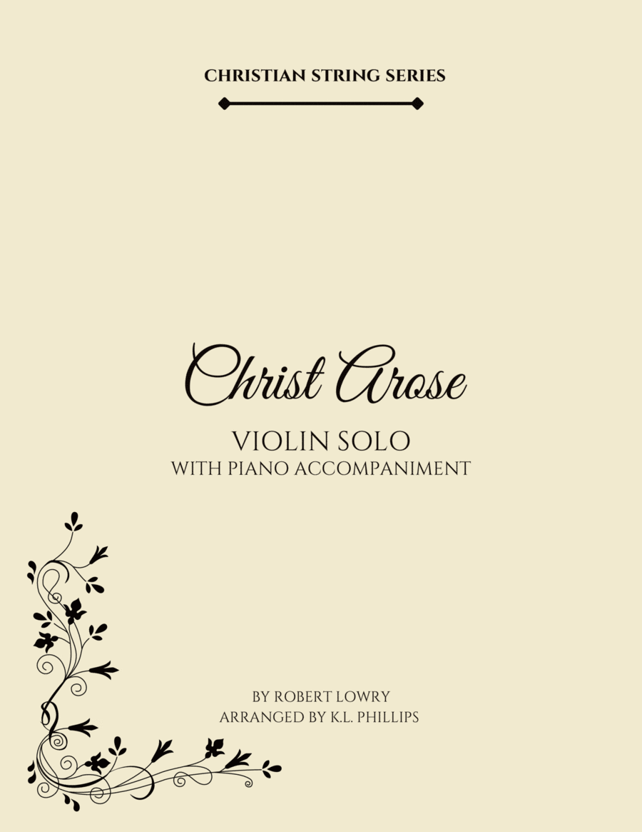 Christ Arose - Violin Solo with Piano Accompaniment image number null
