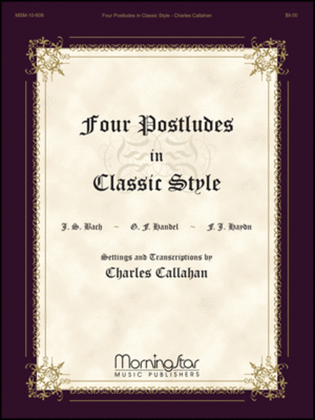 Book cover for Four Postludes in Classic Style