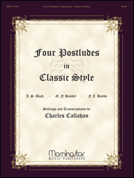 Four Postludes in Classic Style image number null