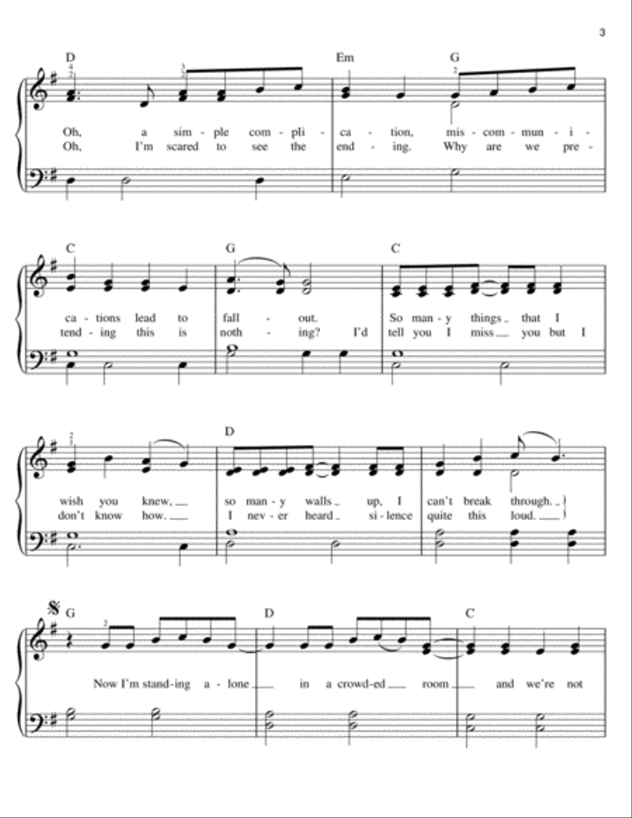 The Story Of Us Voice scores gallery preview page 3