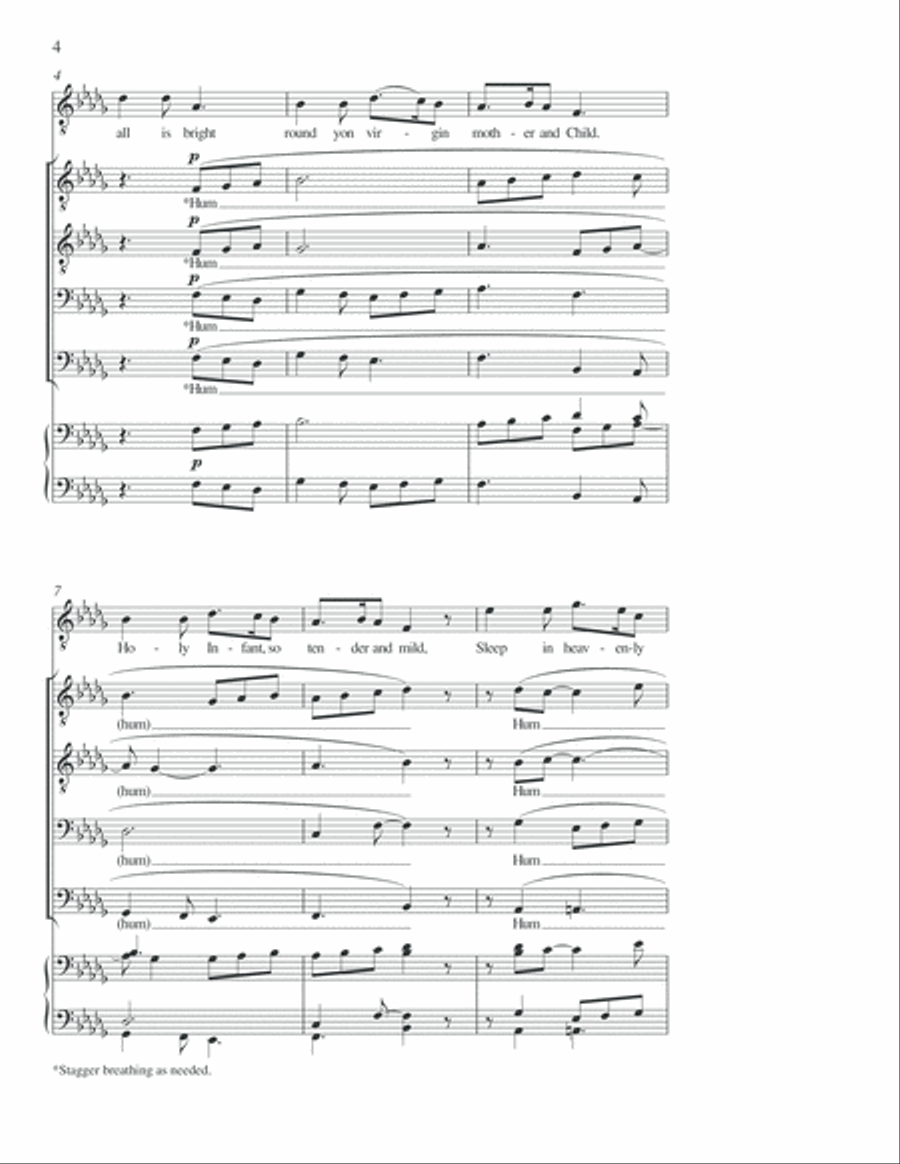 Silent night Silent night TTBB scores gallery preview page 3