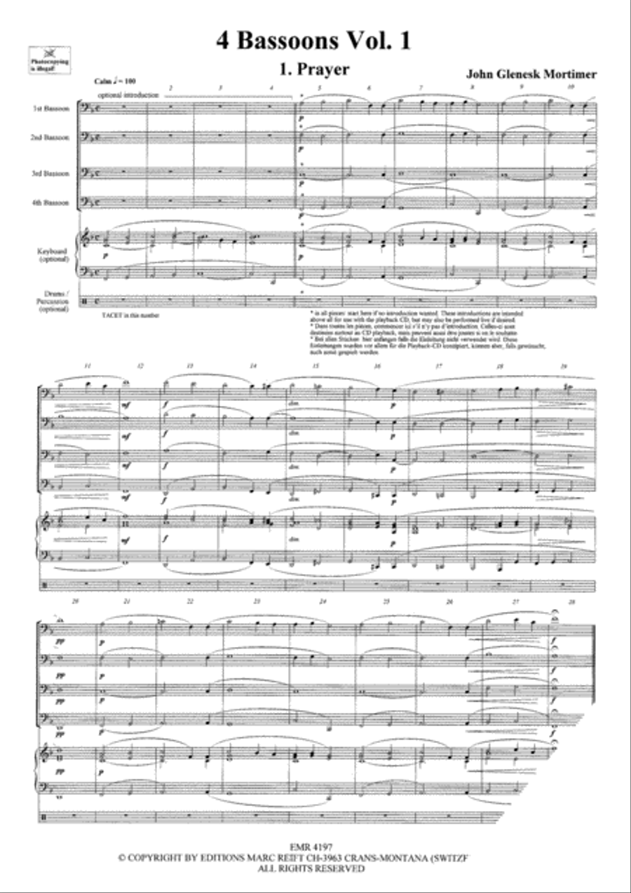 Quartets Volume 1 Quartets Volume 1 Bassoon Quartet scores gallery preview page 3