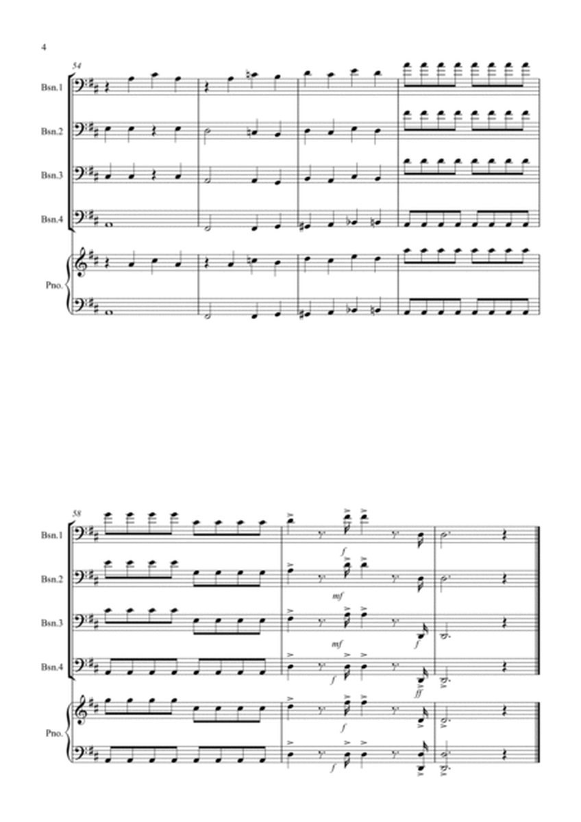 1812 Overture for Bassoon Quartet image number null