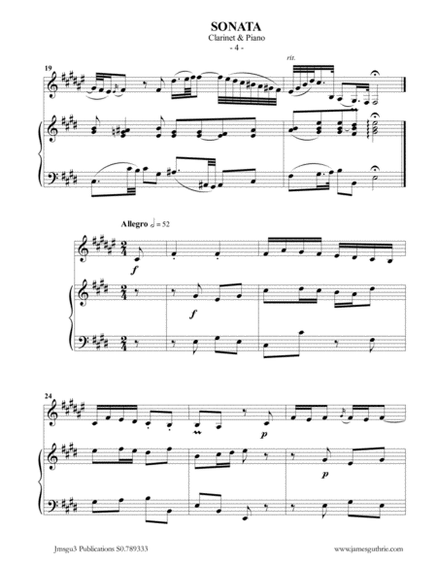 BACH: Sonata BWV 1035 for Clarinet & Piano image number null