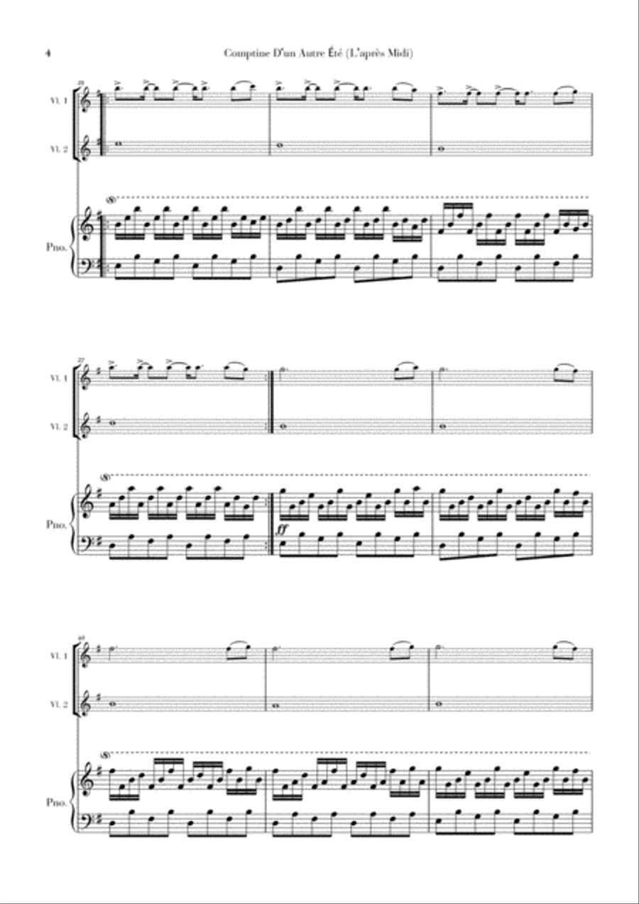 Comptine D'un Autre Été: L'après-midi Small Ensemble scores gallery preview page 4