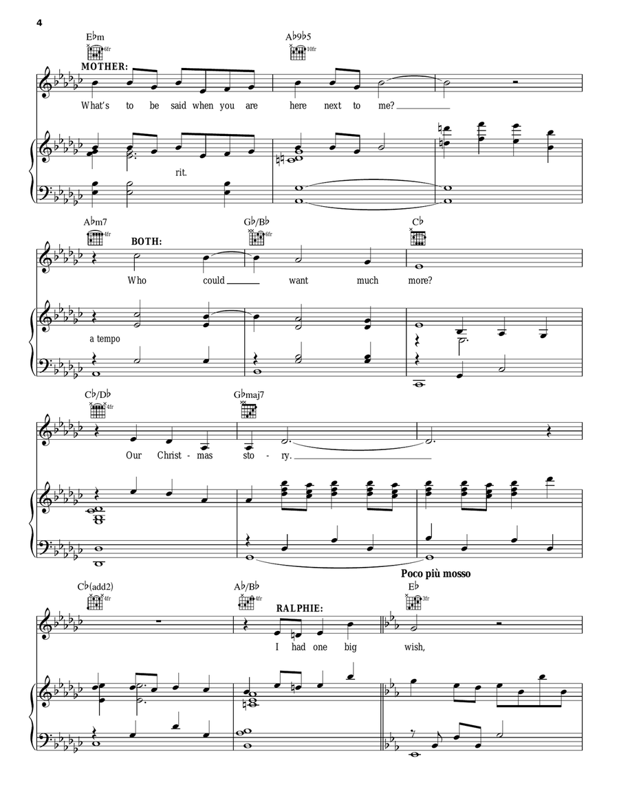 A Christmas Story A Christmas Story Piano, Vocal, Guitar scores gallery preview page 4