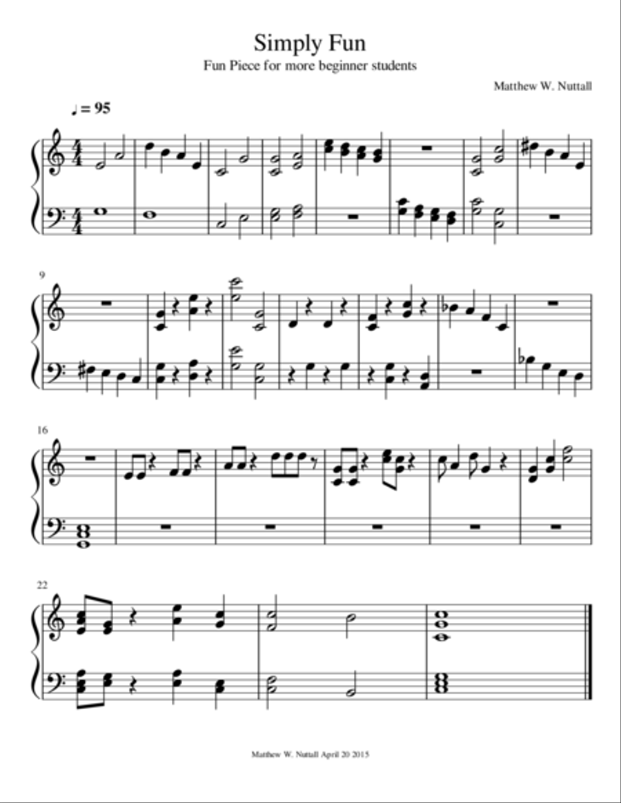 Simply Fun Easy Piano scores gallery preview page 1