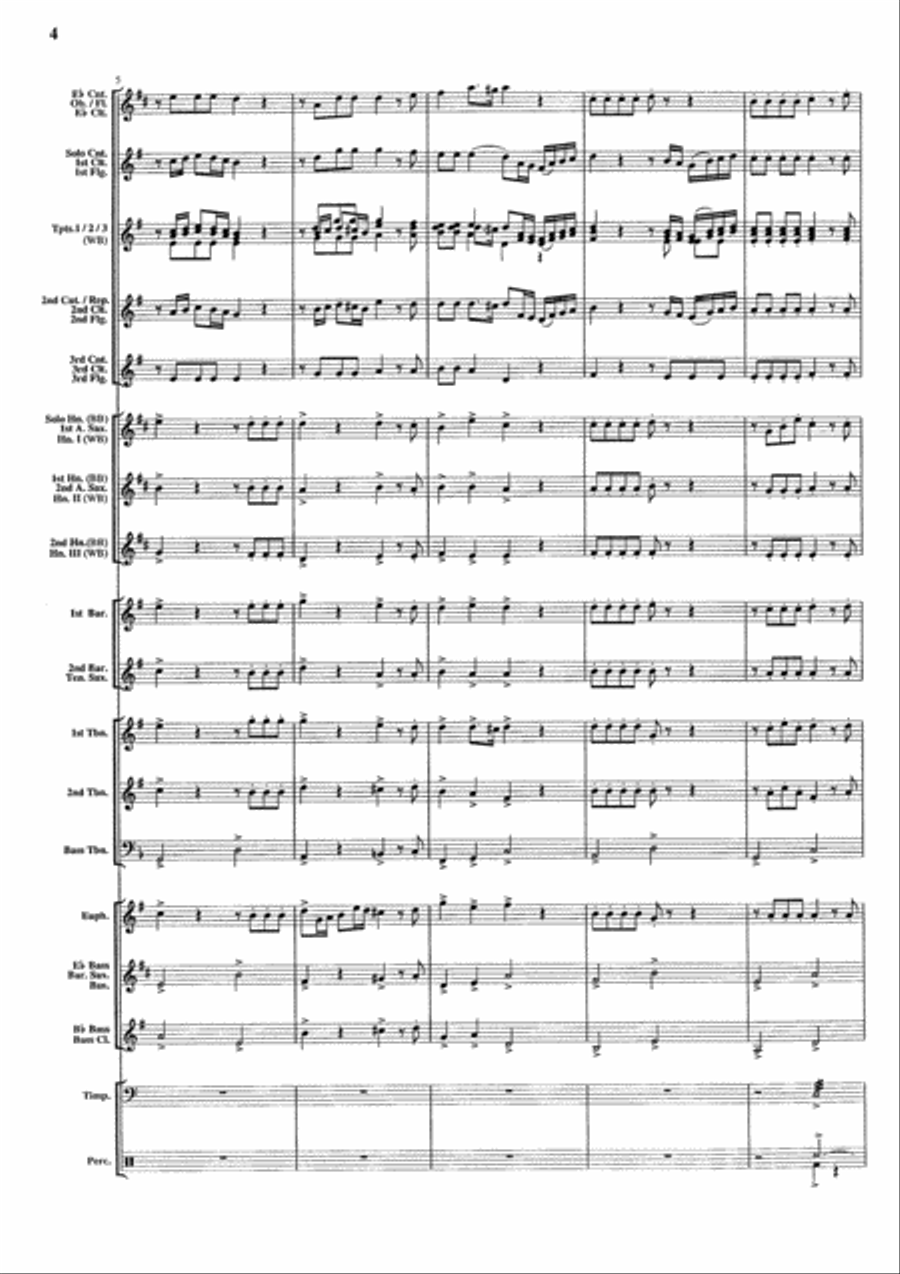 Fanfare & Chorus / La Mourisque Brass Band scores gallery preview page 5