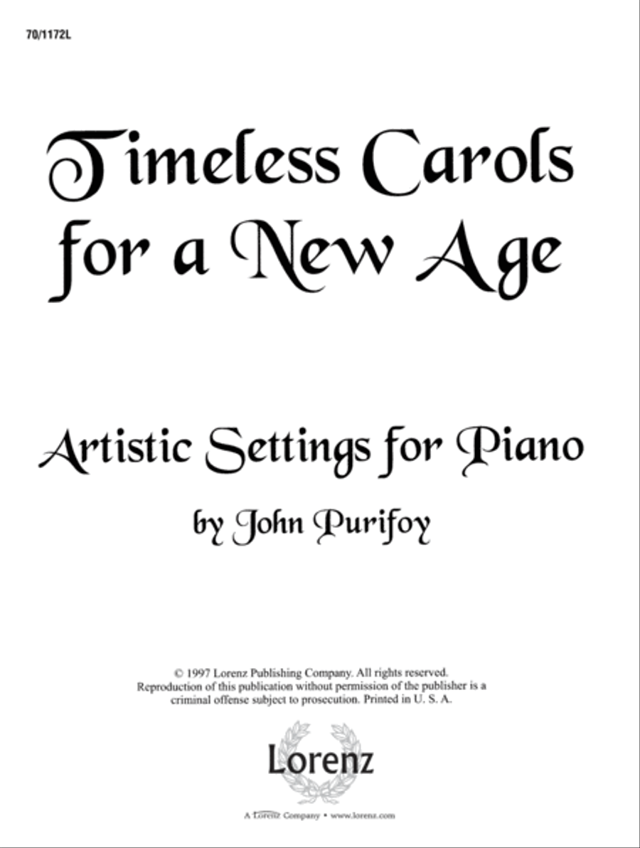 Timeless Carols for a New Age Piano Solo scores gallery preview page 1