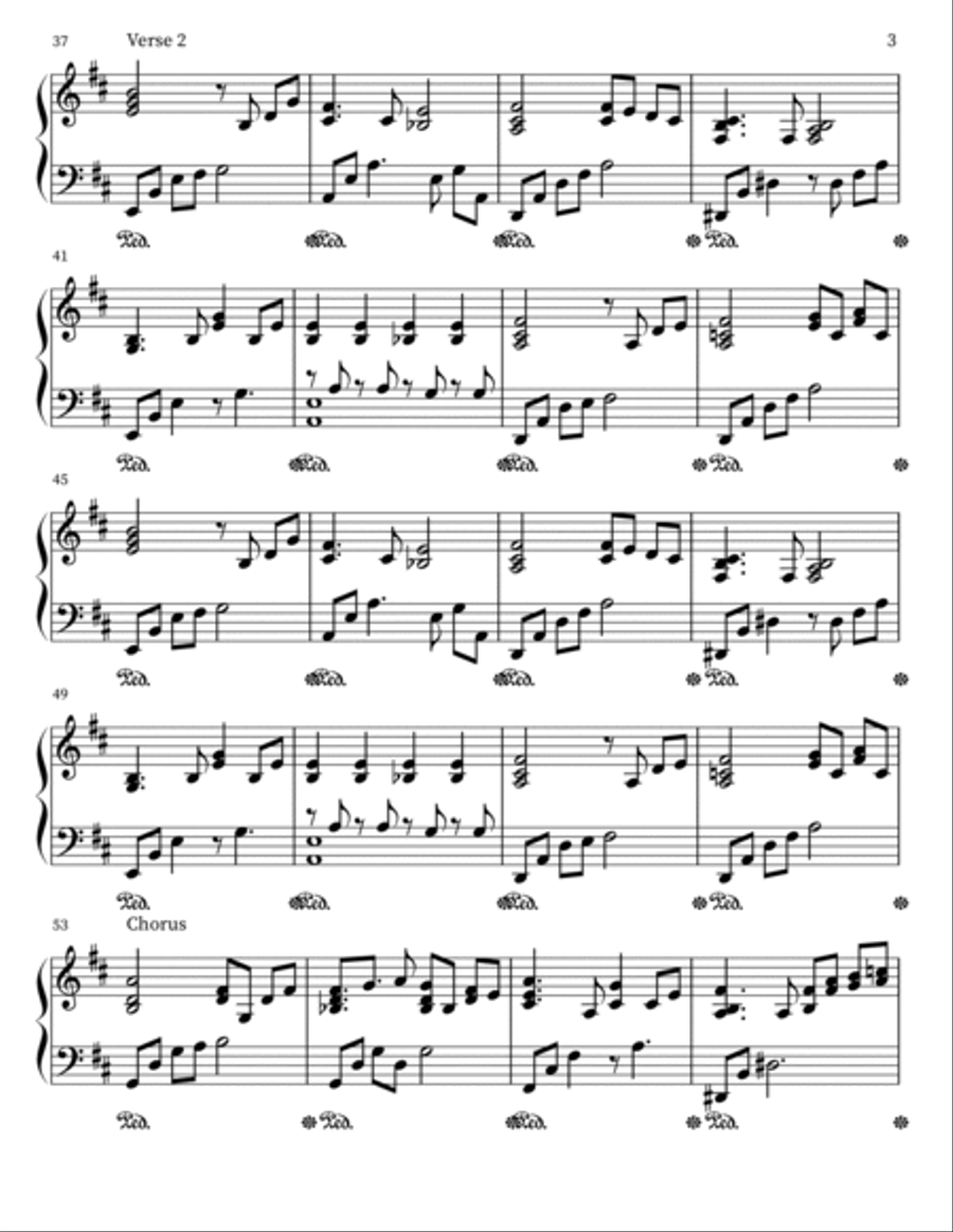 Let you break my heart again Piano scores gallery preview page 3