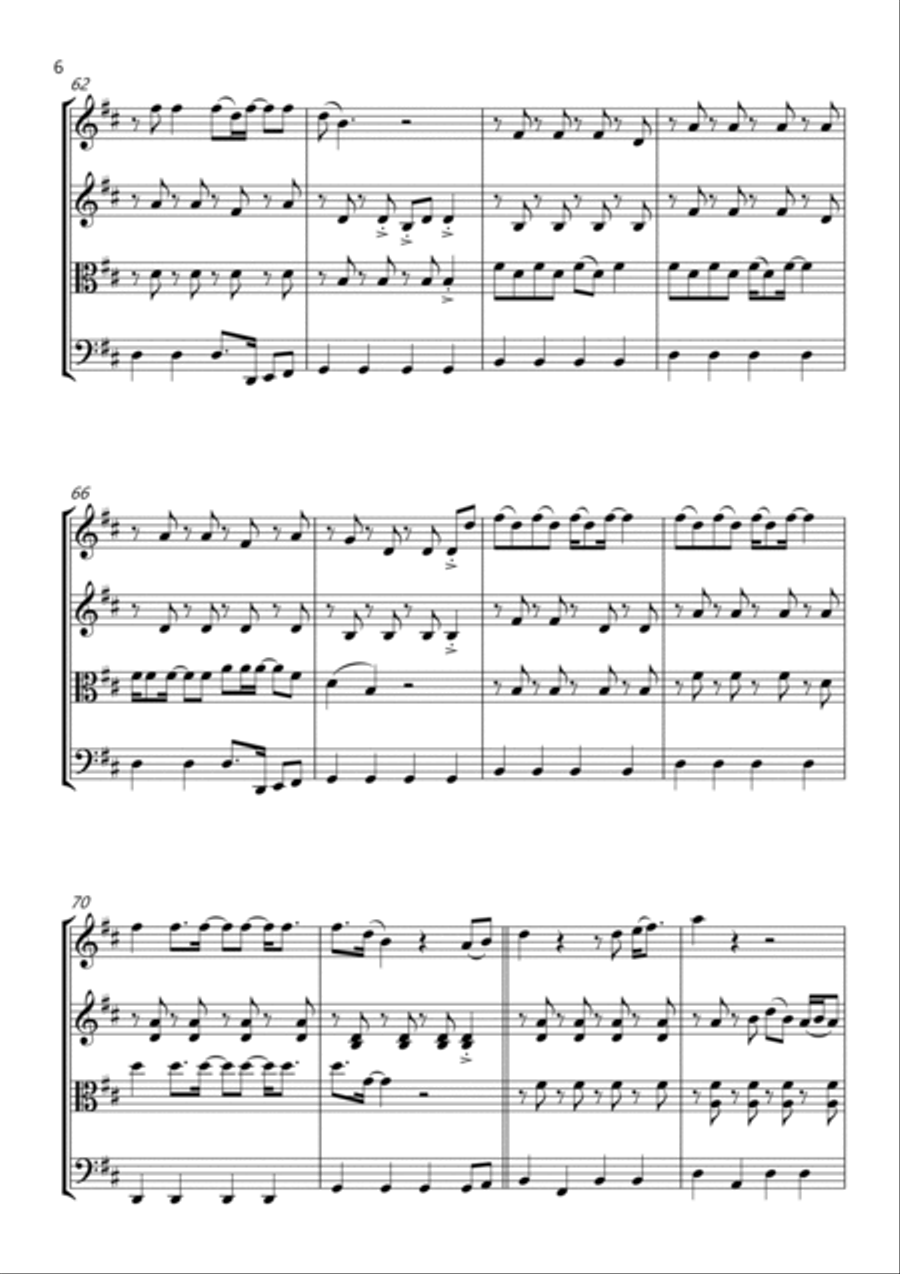 Home String Quartet scores gallery preview page 6