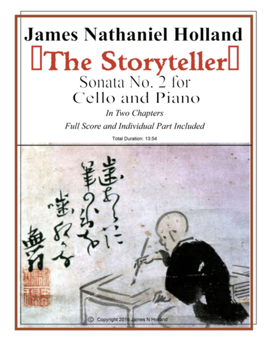 The Storyteller Sonata No. 2 for Cello and Piano Piano scores gallery preview page 1