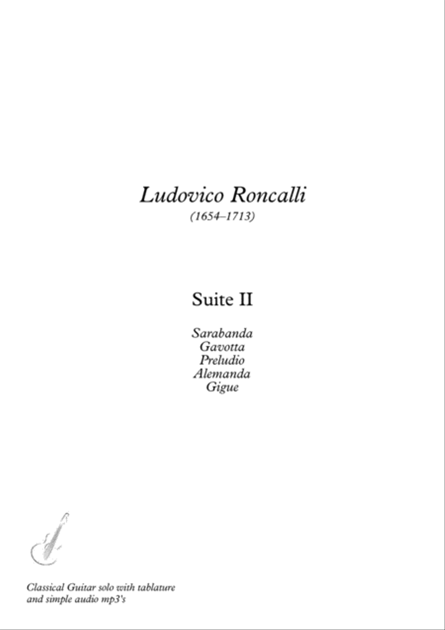 Baroque Guitar Suite 2 Acoustic Guitar scores gallery preview page 1