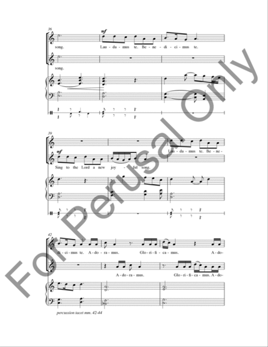 Laudamus Te (Choral Score) SA scores gallery preview page 6