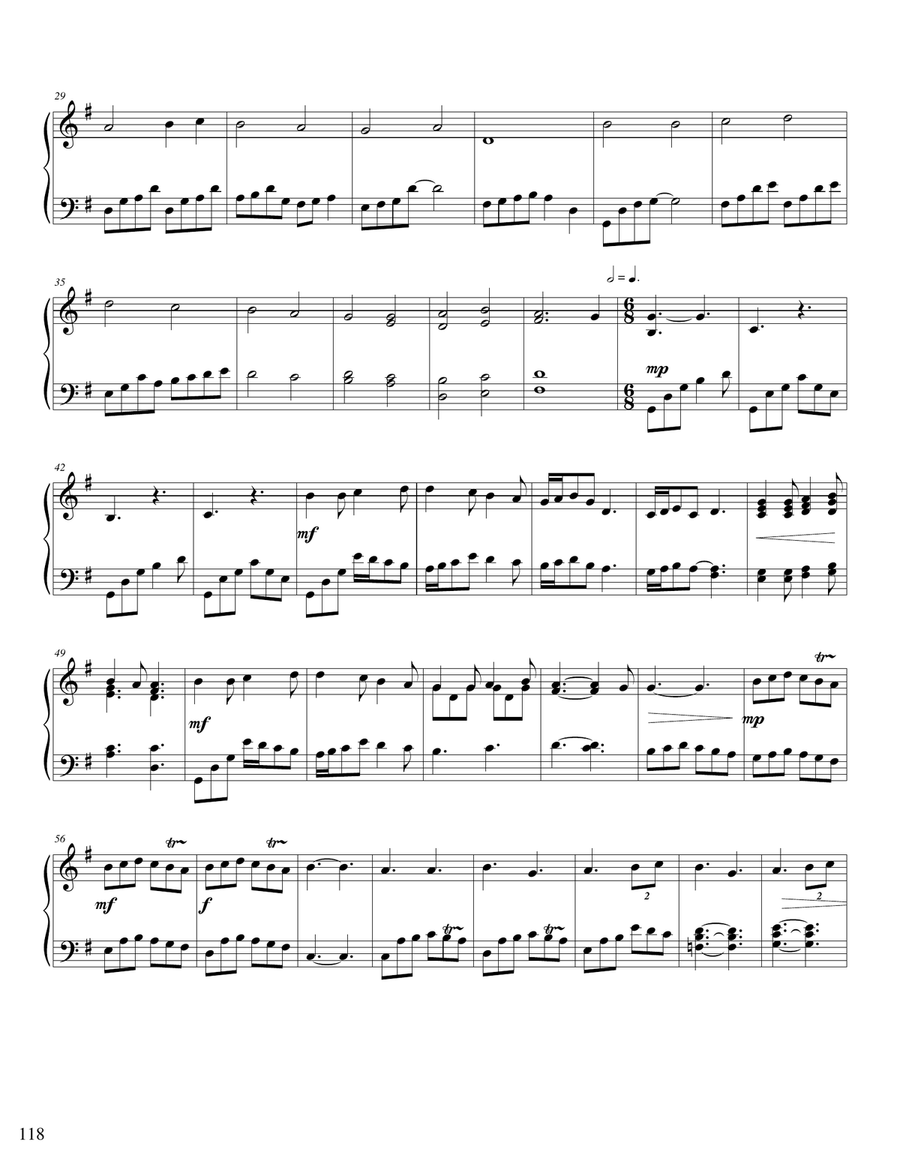 Joyful, Joyful, We Adore Thee Piano Solo scores gallery preview page 2