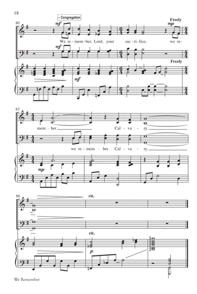 We Remember Calvary (SATB) image number null