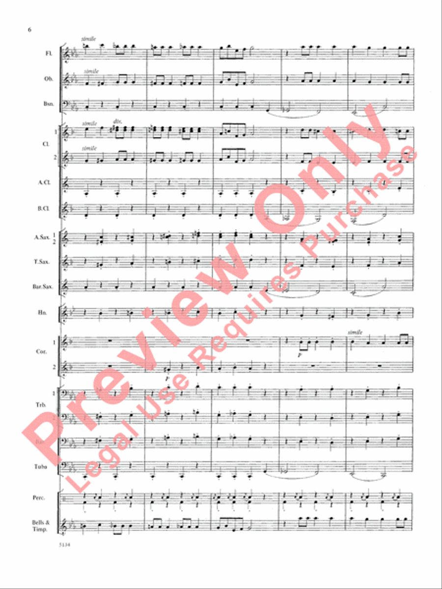 Santa at the Symphony Concert Band scores gallery preview page 7