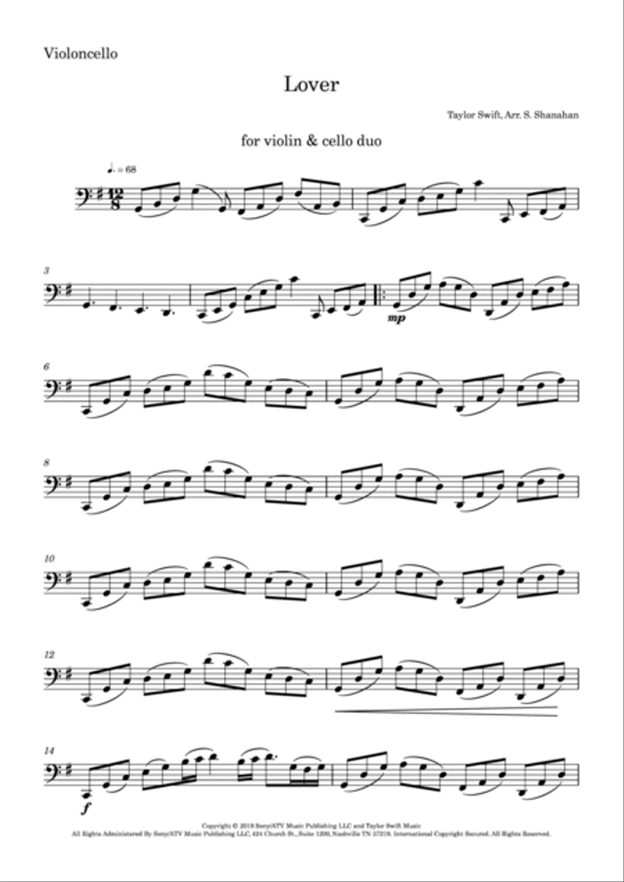 Lover String Duet scores gallery preview page 3
