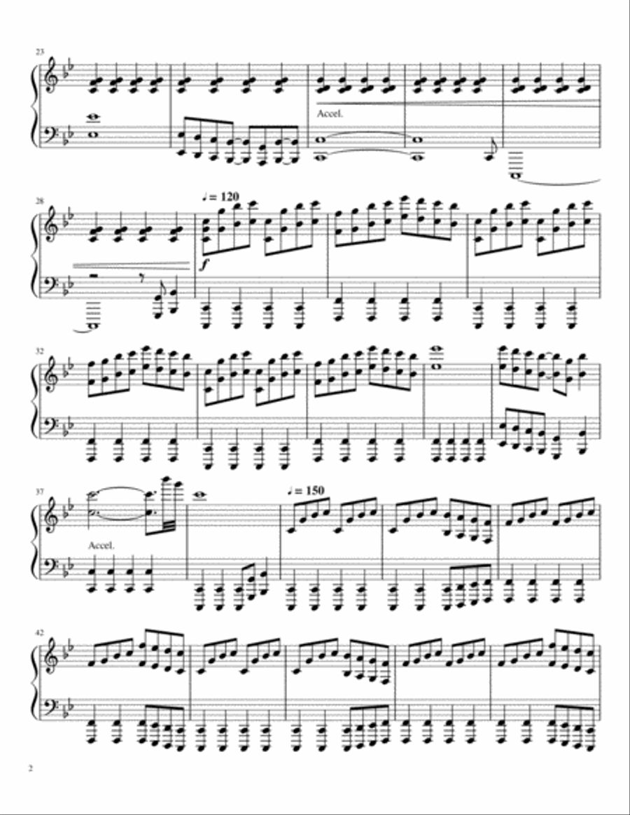 Into the Fray Piano Solo scores gallery preview page 2