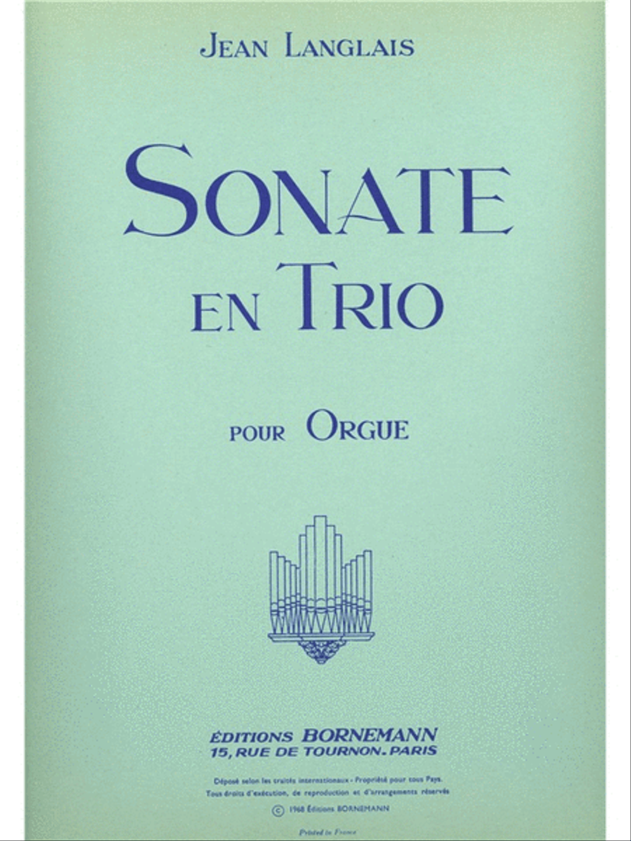 Sonate En Trio (organ) Organ scores gallery preview page 1