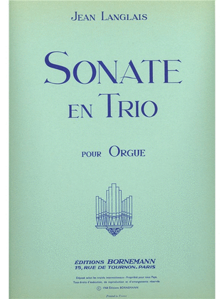Book cover for Sonate En Trio (organ)