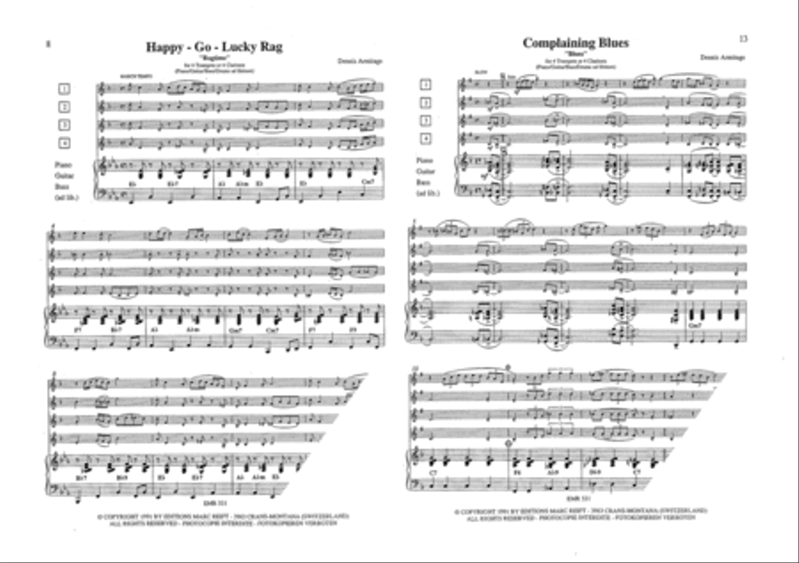 5 Jazzinations 5 Jazzinations Clarinet scores gallery preview page 3