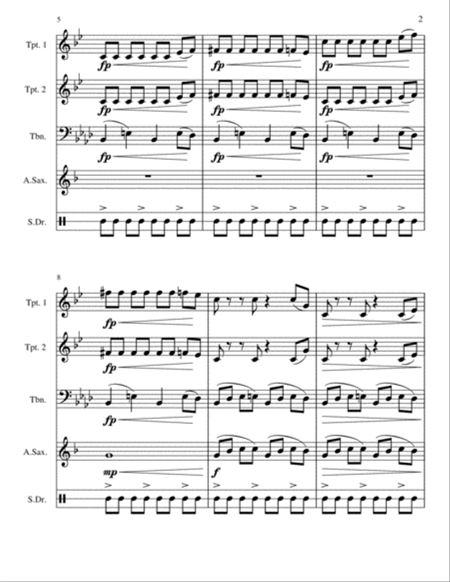 Hard Stop Brass Ensemble scores gallery preview page 2