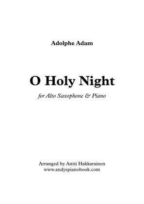 Book cover for O Holy Night - Alto Saxophone & Piano