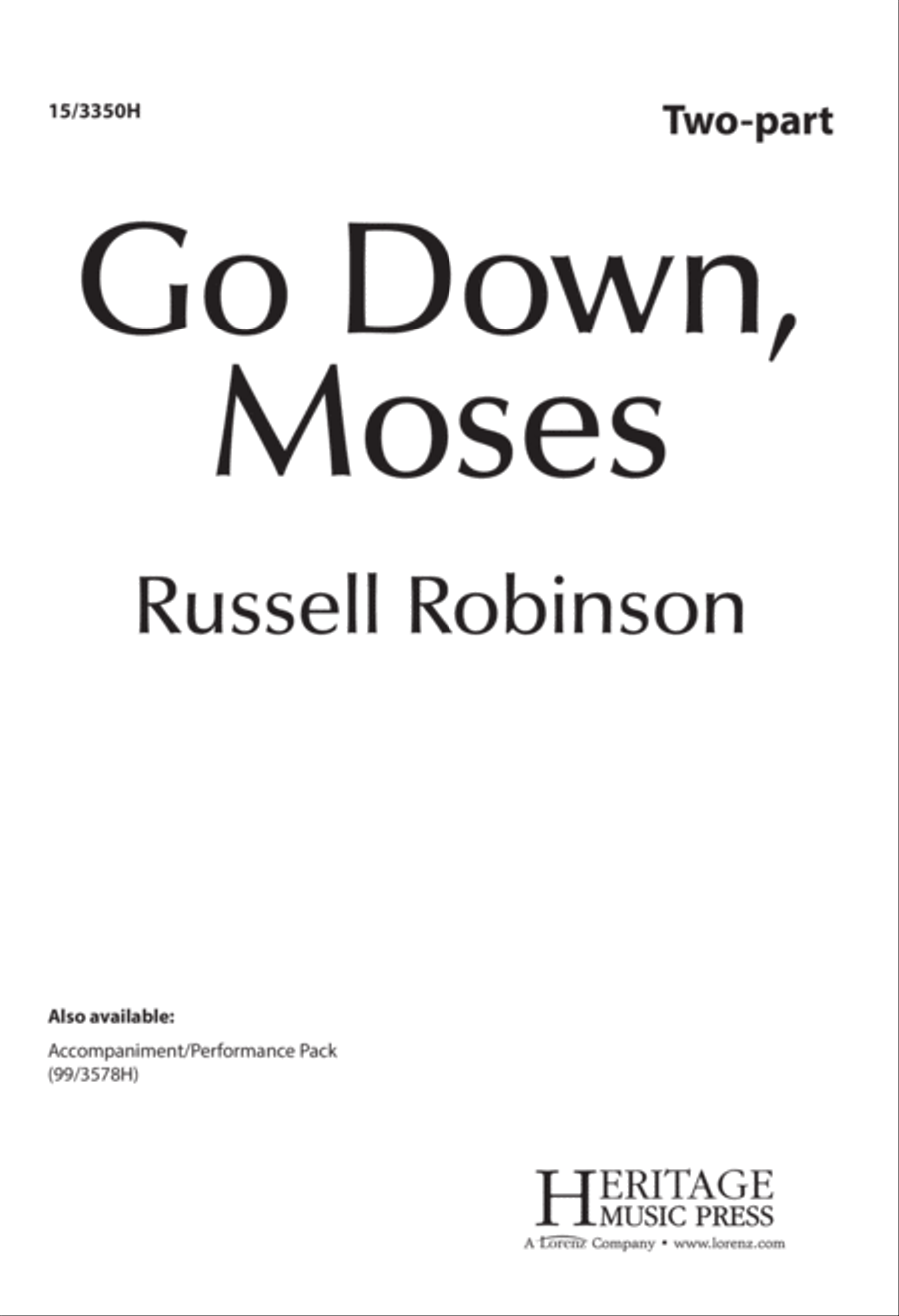 Go Down, Moses 2-Part scores gallery preview page 1