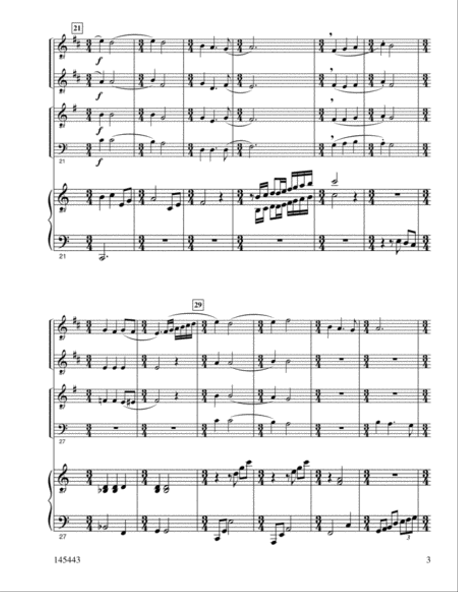 Abba, Father Abba, Father Brass Quartet scores gallery preview page 3