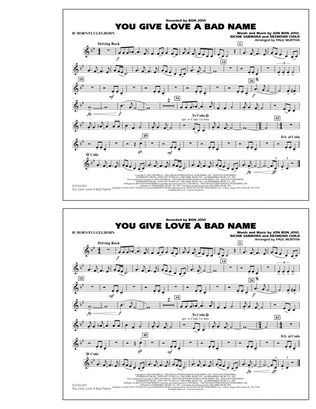 Book cover for You Give Love a Bad Name - Bb Horn/Flugelhorn