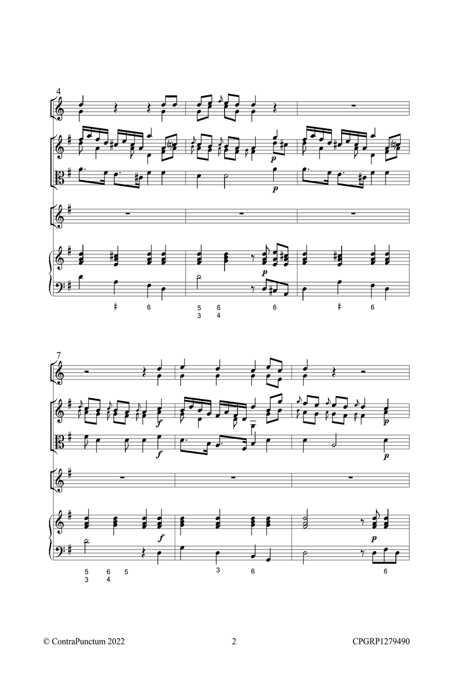 Graupner Christoph Cantata Erwünschter Tag GWV 1279/49 Violin Solo scores gallery preview page 6