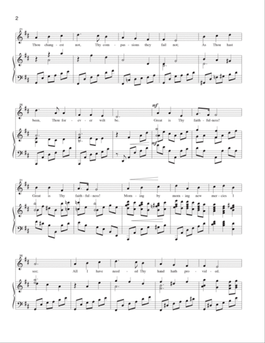 Great Is Thy Faithfulness Voice scores gallery preview page 3