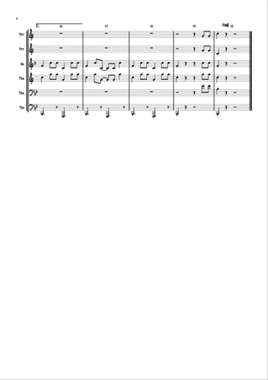 Spanish Flea Euphonium scores gallery preview page 4