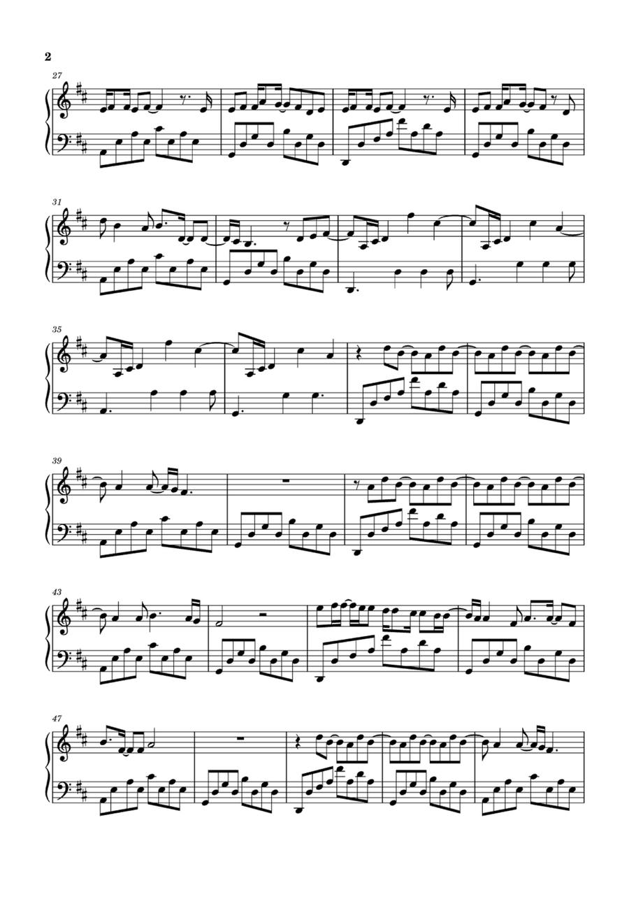 Matilda Matilda Easy Piano scores gallery preview page 2