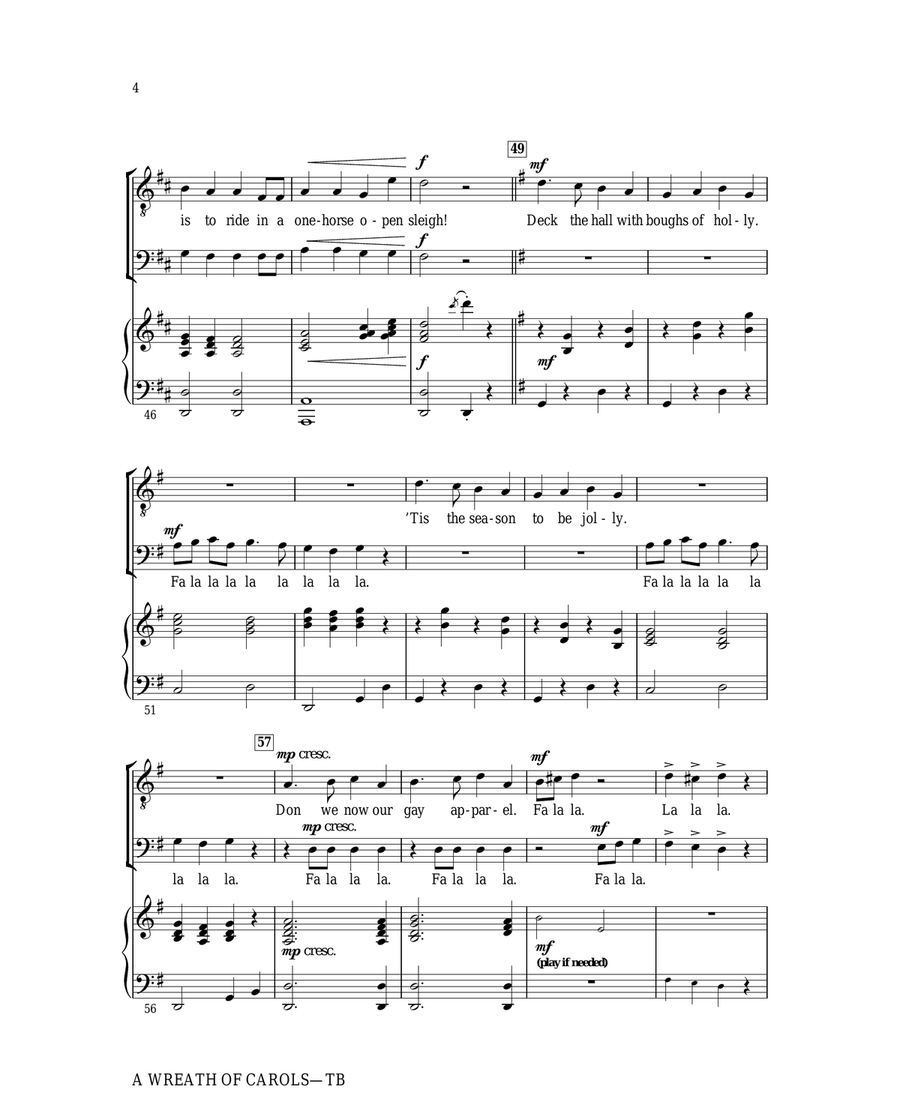 A Wreath Of Carols TB scores gallery preview page 4