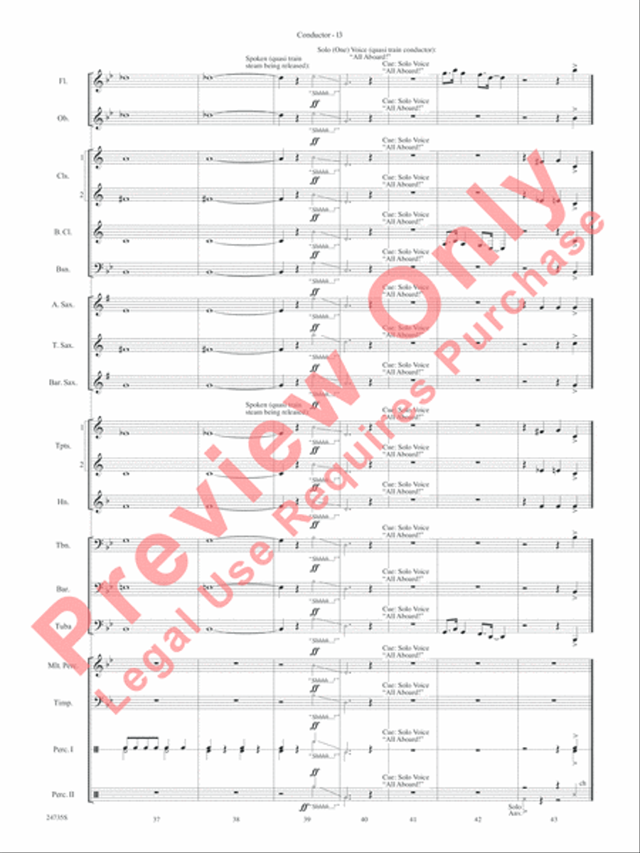River Valley Legacy (I. River Echoes, II. Railroads, III. Machines, IV. Traditions) Concert Band scores gallery preview page 16