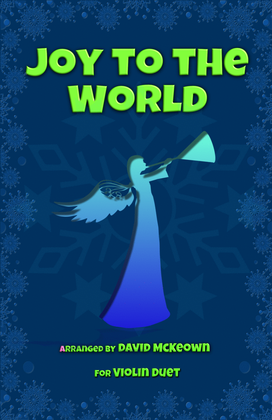 Book cover for Joy to the World, Jazz Style, for Violin Duet
