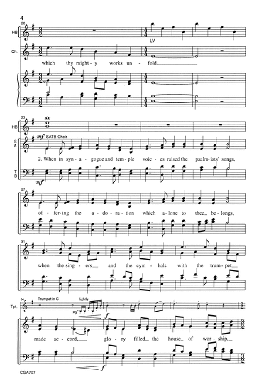 When the Morning Stars Together Choir scores gallery preview page 4