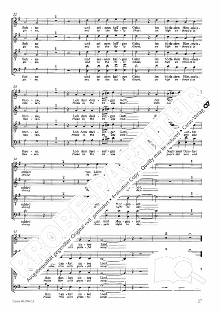 Hymn of Praise, MWV A 18 Hymn of Praise, MWV A 18 SSAATB scores gallery preview page 29