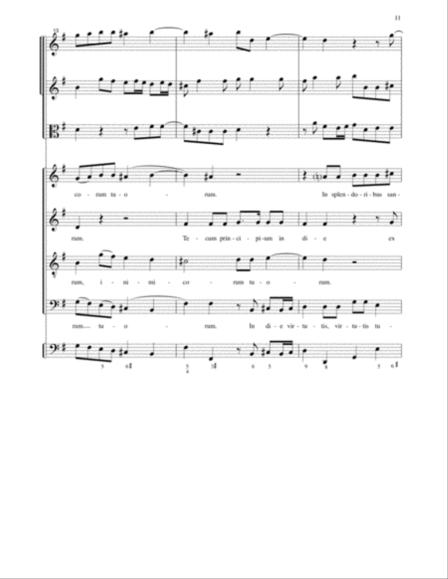 Two Puccini Psalms-Instrumental parts 4-Part scores gallery preview page 8
