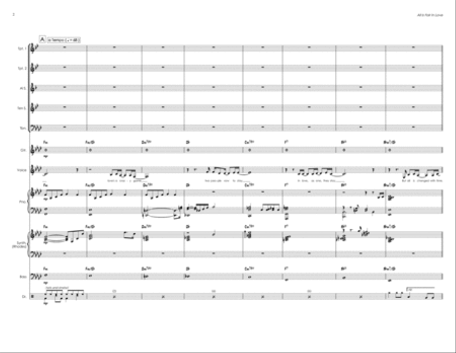 All In Love Is Fair Jazz Ensemble scores gallery preview page 2