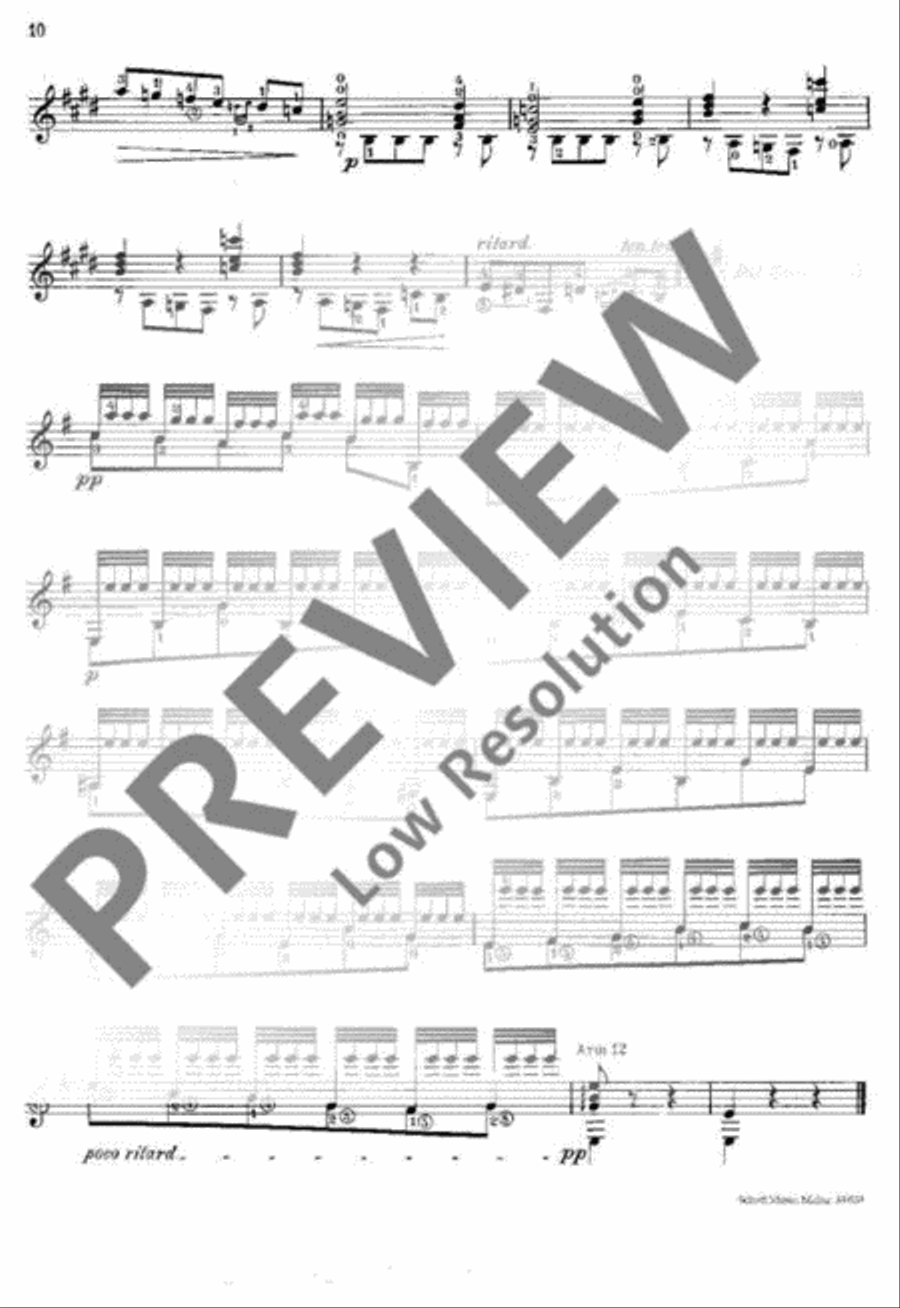 Pièces caractéristiques Classical Guitar scores gallery preview page 11