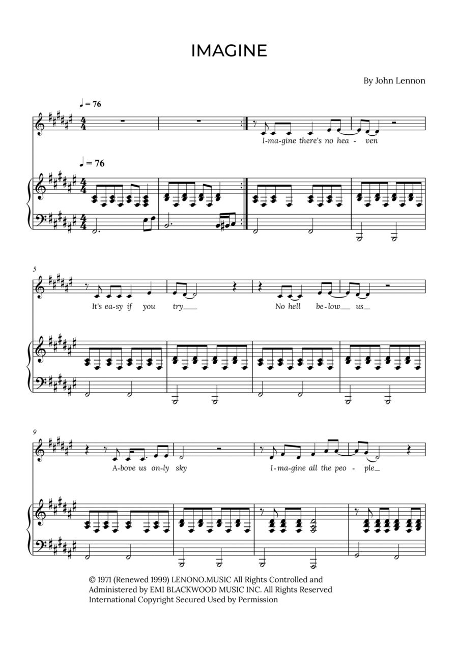 Imagine Alto Voice scores gallery preview page 1