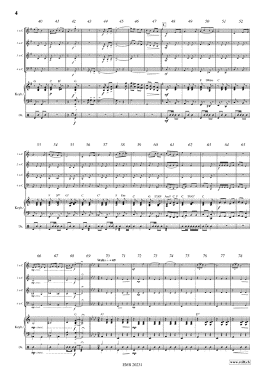 Camptown Races Camptown Races Woodwind Quartet scores gallery preview page 4