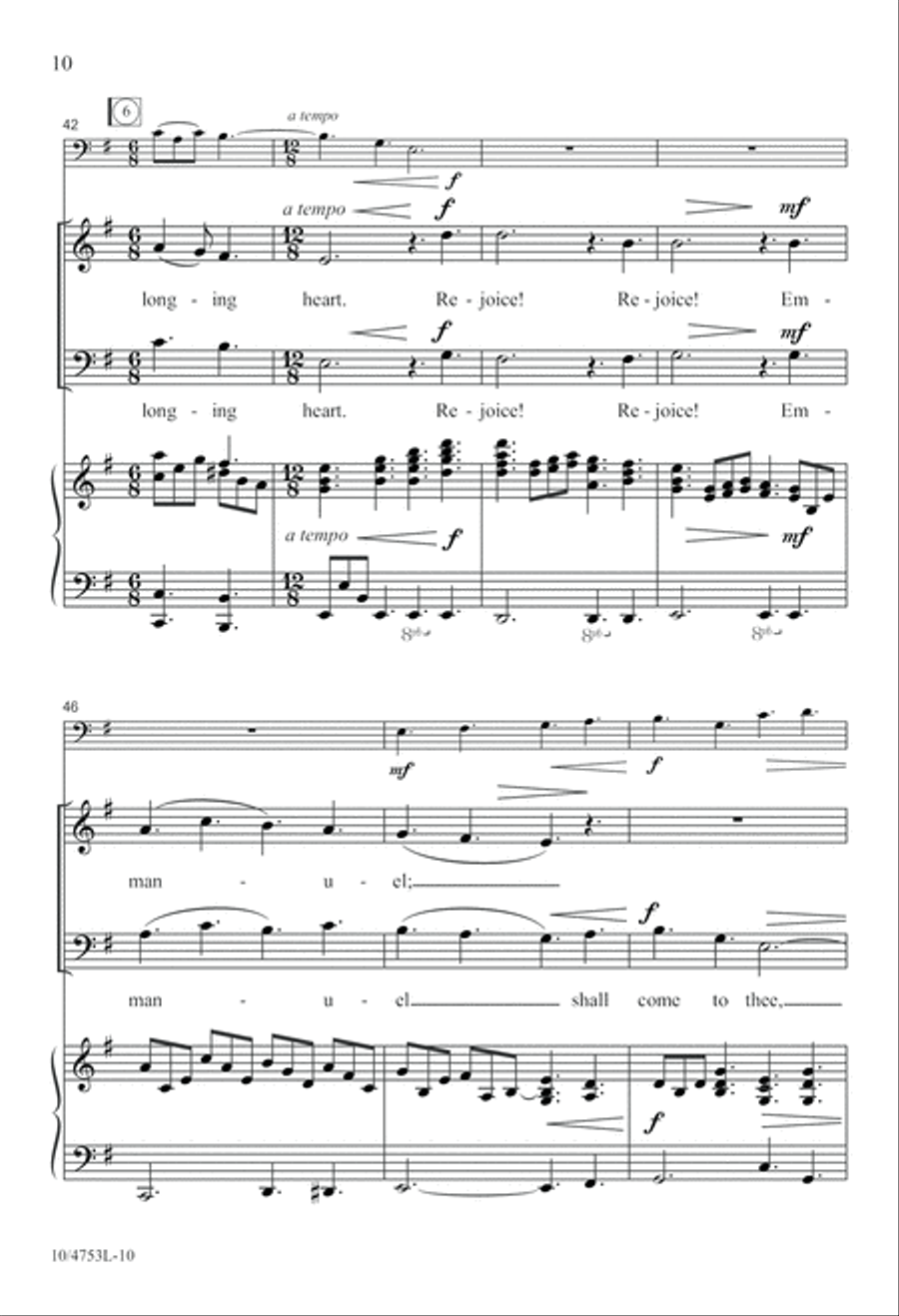 Emmanuel, Expected Jesus 2-Part scores gallery preview page 10