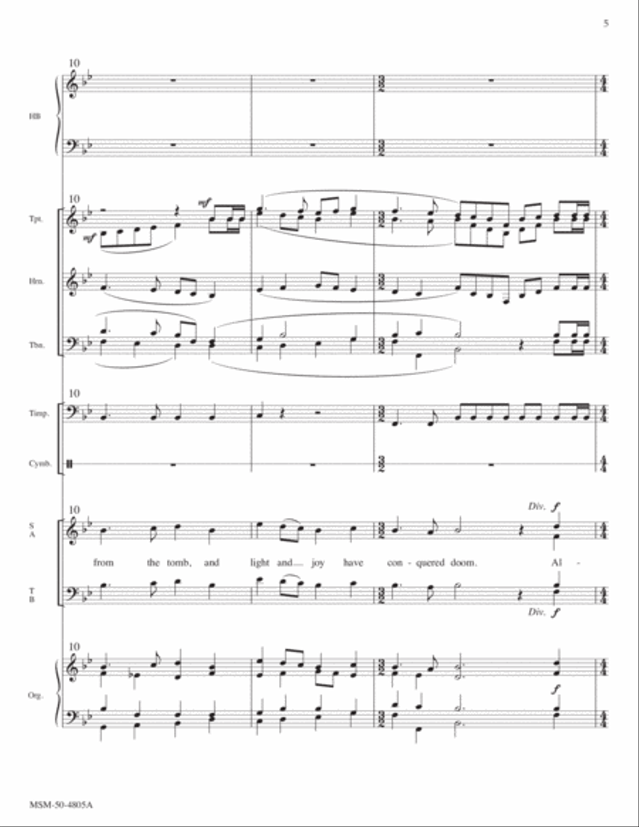 On Earth Has Dawned this Day of Days Choir scores gallery preview page 5