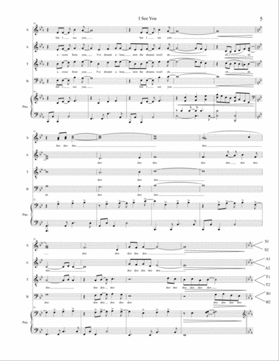 I See You I See You 4-Part scores gallery preview page 5