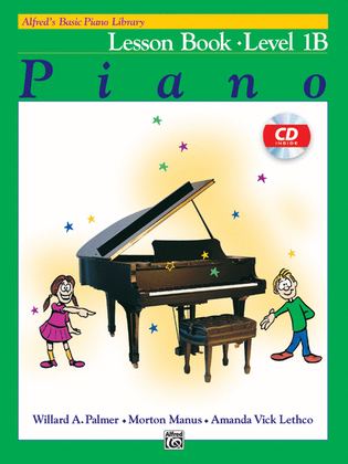 Book cover for Alfred's Basic Piano Course Lesson Book, Level 1B