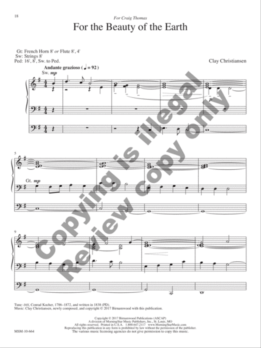 All Things Bright and Beautiful Organ scores gallery preview page 23